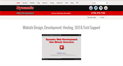 Desktop Screenshot of dynamicwebdevelopment.com