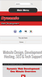Mobile Screenshot of dynamicwebdevelopment.com
