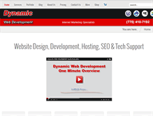 Tablet Screenshot of dynamicwebdevelopment.com